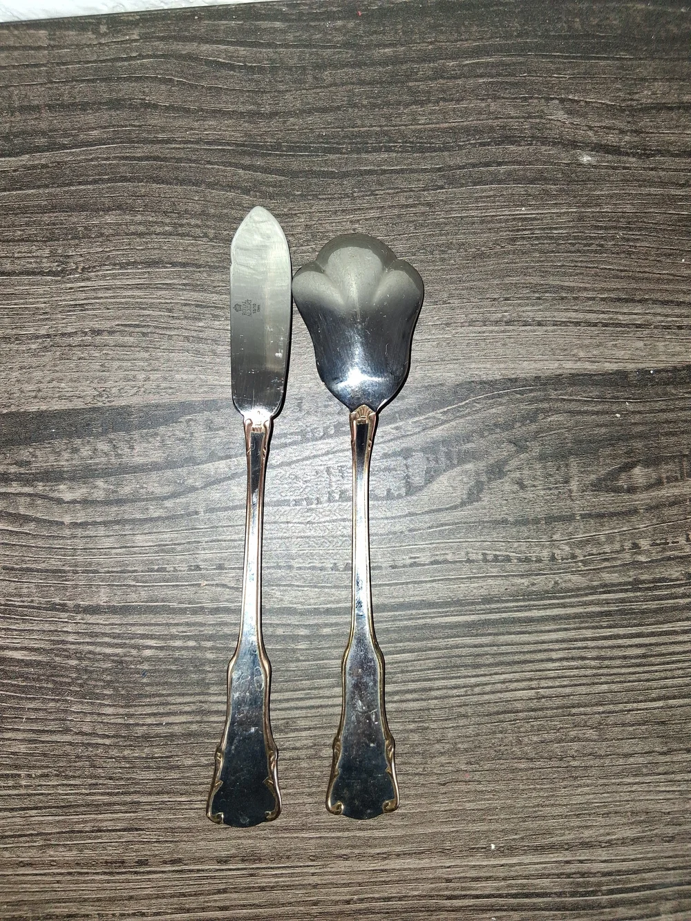 Royal Albert Old Country Roses Flatware Sugar Spoon & Master Butter Knife Set